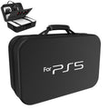 Sac de transport pour console PlayStation 5, manette DualSense, câbles et accessoires - Noir bleu